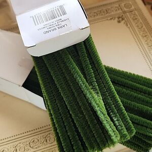 Crafting 200 Stems Moss Color Chenille Stems 12"